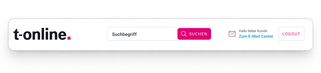T-Online nach dem Login